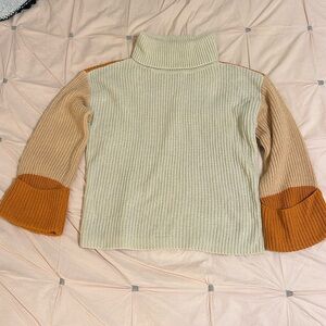 Fashion Emoji Knit Turtleneck Sweater